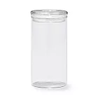 【MUJI 無印良品】玻璃花瓶/附蓋圓筒型.透明