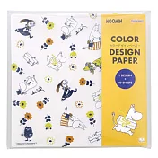 sun-star 日本製 Moomin 包裝色紙 嚕嚕米 角色集合