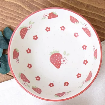 【日本SHINACASA】可愛復古風陶瓷餐碗280ml ‧ 草莓