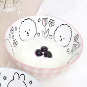 【日本SHINACASA】Fancy Animal可愛動物陶瓷餐碗300ml ‧ 比熊犬