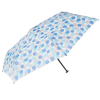 【estaa】日本抗UV輕量折傘(附傘套) ‧ 小花(藍)