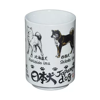 【Sugar Land】日本壽司湯吞陶瓷茶杯280ml ‧ 日本犬