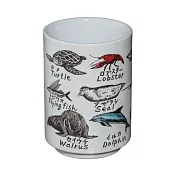 【Sugar Land】日本壽司湯吞陶瓷茶杯280ml ‧ 海洋動物