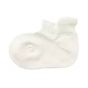 【MUJI 無印良品】幼兒棉混淺口直角襪11-15cm 柔白