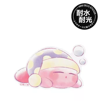 【日本正版授權】星之卡比 防潑水 貼紙 日本製 行李箱貼/手帳貼/裝飾貼紙 卡比之星/Kirby/任天堂 - D款