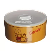 【日本YAMAKA】Snoopy史奴比 復古陶瓷附蓋微波碗450ml ‧ 史奴比