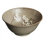 【見谷陶器】伊賀櫻 陶瓷飯碗15cm ‧ 深棕色