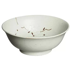 【見谷陶器】伊賀櫻 陶瓷丼飯碗19cm ‧ 象牙白