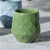 【日本K-ai】菱鑽透窯陶瓷杯350cc ‧ 寶石綠