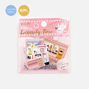 【BGM】散裝半透明貼紙包45入 ‧ 悠閒時光-粉紅色