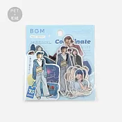 【BGM】散裝裝飾貼紙包45入 ‧ 人物線畫-男孩風