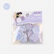 【BGM】散裝PVC封蠟章造型貼紙包18入 ‧ 紫色