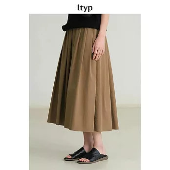 ltyp旅途原品 基礎款蓬感傘裙 M L-XL M 茶褐色