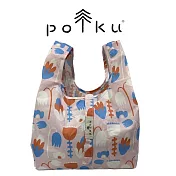 Polku -北歐極簡系列-可愛清新收納購物袋 北歐田園