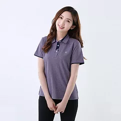 【遊遍天下】女款抗UV吸濕排汗速乾機能POLO衫(GS1036) L 淺紫