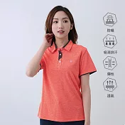 【遊遍天下】女款抗UV吸濕排汗速乾機能POLO衫(GS1036) 5XL 桔色