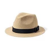 【MUJI 無印良品】聚酯纖維可折疊紳士帽 米色
