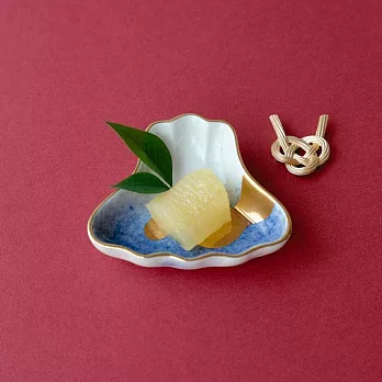 【Amabro】日本和式陶瓷小皿禮盒 ‧ 吹墨富士