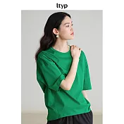 ltyp旅途原品 60支涼感絲光棉造型T恤 M L M 龍井綠