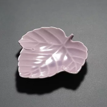 【co-bo-no】Pianta葡萄葉陶瓷餐盤11cm · 粉紫
