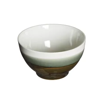 【co-bo-no】Bicolor雙色濃釉陶瓷餐碗12cm ‧ 橄欖綠