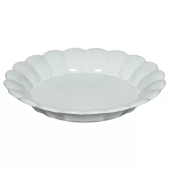 【co-bo-no】Solell花形陶瓷餐盤20cm ‧ 白