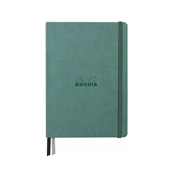 【Rhodia｜rama】GoalbookCreation畫冊手帳_A5_硬皮_黑色Maya紙_點格_200gsm_120張_ 水藍色