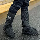 【BeOK】高筒反光防水防雨鞋套 尺寸可選 黑色XL