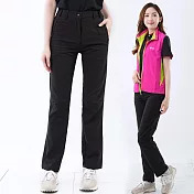 【遊遍天下】女款彈性速乾抗UV防曬顯瘦機能長褲 (GP1032) 2XL 黑色