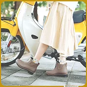 【花見小路】雨靴日/新版/京都和風感雨靴/女鞋/ JP23.5 咖啡色
