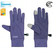 ADISI NICECOOL 吸濕涼爽抗UV觸控止滑手套 AS23014 / 城市綠洲 (UPF50+ 涼感 防曬手套) M 繡球紫