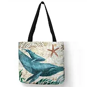 HAPPY TELL環保購物袋‧ 鯨魚