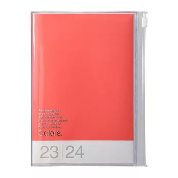 【Mark’s】2024 直式週記事收納手帳B6 ‧ 素彩紅