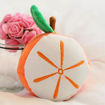 【素包包】超甜水果毛絨玩偶吊飾鑰匙扣背包掛件 _橘子(10cm)