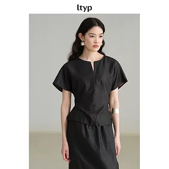 ltyp 旅途原品 黑標系列 100%真絲香雲紗高級小衫 M L-XL  L-XL 檀木黑