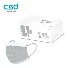 【CSD】中衛醫療口罩-成人平面 麥飯石灰(50片/盒)