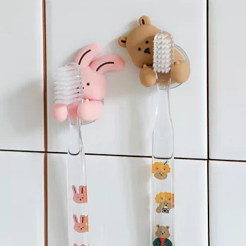 【韓國Dailylike】My Buddy造型吸盤牙刷架 ‧ 兔兔