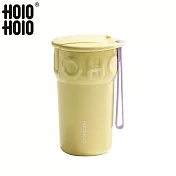 【HOLOHOLO】ICE CREAM 甜筒陶瓷咖啡保溫杯(390ml/7色) 起士乳酪 (黃)
