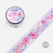 【BGM】PET透明裝飾膠帶 蘇打系列 ‧ 花卉