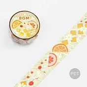 【BGM】PET透明裝飾膠帶 蘇打系列 ‧ 柑橘