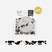 【BGM】和紙膠帶 細版金箔Life系列 ‧ 乳牛紋