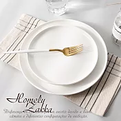 【Homely Zakka】莫蘭迪啞光釉陶瓷餐盤碗餐具_小圓平盤20.5cm(3色任選) 莫蘭迪白
