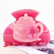 【PinkyPinky Boutique】可愛童話茶壺 鯊魚夾 (粉紅色)