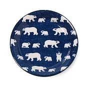 【Minoru陶器】北極熊陶瓷淺盤16cm ‧ 藍