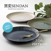 【Minoru陶器】Sendan窯變陶瓷淺盤21cm ‧ 象牙白