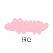 【E.dot】鱷魚浴室防滑吸盤地墊 粉色