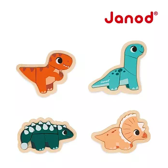 【法國Janod】恐龍夢公園-我會拼圖