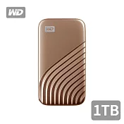 WD My Passport SSD 1TB USB 3.2 外接SSD 金