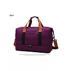 【BeOK】旅行大容量收納包 肩背手提旅遊背包 行李箱包 紫色