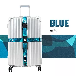 JB十字行李束帶 藍色